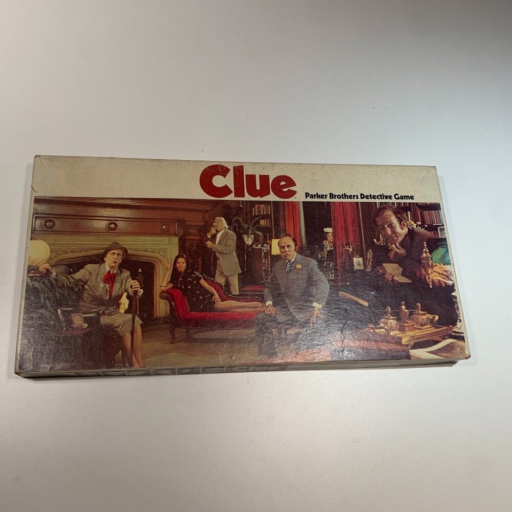 Vintage Clue Parker Brothers Board Game Complete 1972 Canada Detective Game
